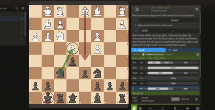 training chess vs playing